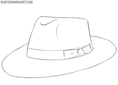 How To Draw A Hat Drawings Easy Drawings Guys And Dolls