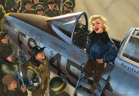 calvin s canadian cave of coolness pin up girls and airplanes by romain hugault