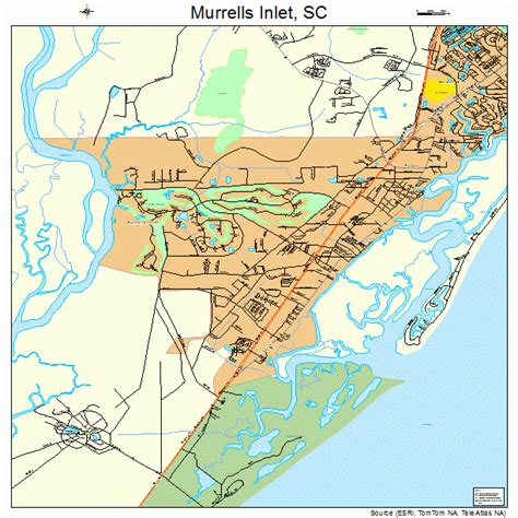 Murrells Inlet South Carolina Street Map 4548985