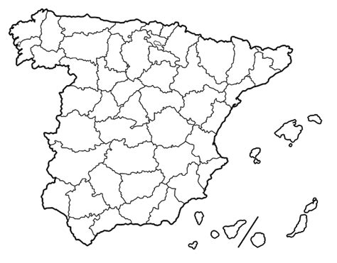 Mapa De España Dibujo Mapa