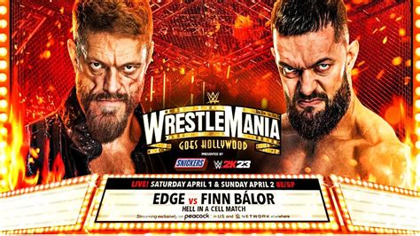 WWE 2k23 WRESTLEMANIA 39 EDGE VS FINN BALOR HELL IN A CELL YouTube