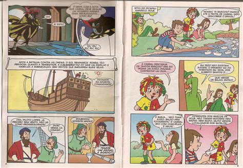 No ano de 1500, precisamente dia 22 de abril, chegaram ao brasil treze caravelas portuguesas, lideradas pelo tinha muito conhecimento de navegação e por isso foi escolhido para comandar a expedição com 13 navios para as índias que chegou ao brasil em 1500. Gibi Descobrimento do Brasil com a turma do Sítio do ...