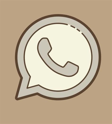 Whatsapp Icon Beige In 2020 Hintergrund Iphone Whatsapp Logo Beige