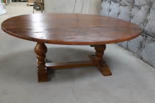 Home is where the food is. 84 inch Round Trestle Table - ECustomFinishes