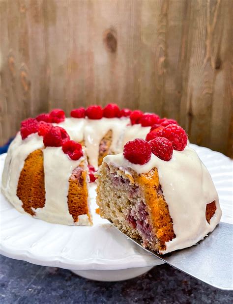 Vegan Lemon Raspberry Bundt Cake Healthier Steps