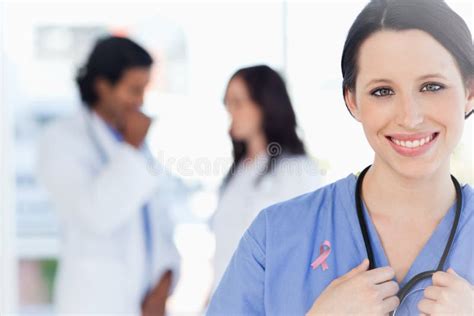 Composite Image Of Confident Nurse Standing Stock Photo Image Of