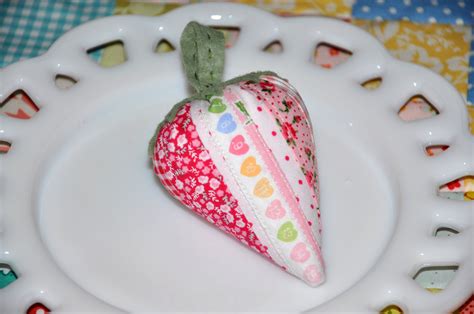 A Strawberry Pincushion Swap And Pillowcases — Clover And Violet