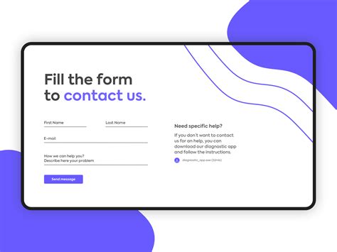 Contact Us Design Daily Ui 28 By Alberto Colopi On Dribbble