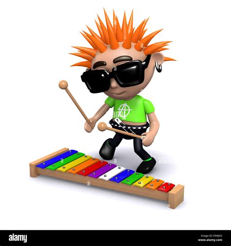 Illustration Kid Playing Xylophone Hi Res Stock Photography And Images