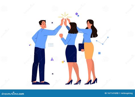 Business Teamwork Concept Idea Of Partnership Creative Solution And Success Stock Vector