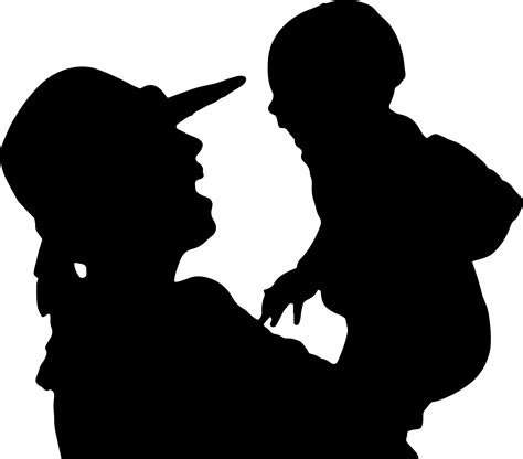 Mother And Child Silhouette Images At Getdrawings Free Download