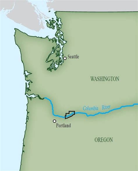 3 Location Map Showing The Columbia River Gorge Washington Study Area