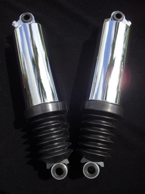 Chrome Lowering Air Shocks For 1997 And Up Fl Model Harley Street Glide