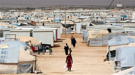 Syria Conflict Jordans Zaatari Refugee Camp From The Air Bbc News