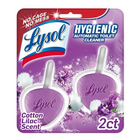 lysol hygienic automatic toilet bowl cleaner cotton lilac 2ct