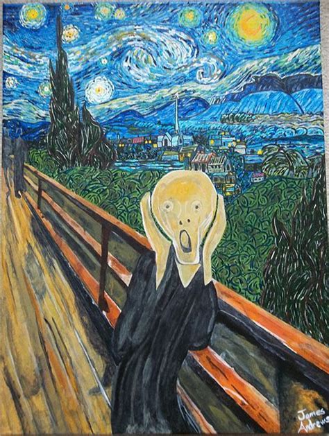 The Scream On A Starry Night Scream Painting Van Gogh Recent Photos