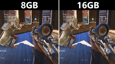 Those who don't have enough of ram might notice some performance drops, which is why it's crucial to use at least 8 gb of memory. Battlefield V 8GB vs 16GB RAM - YouTube