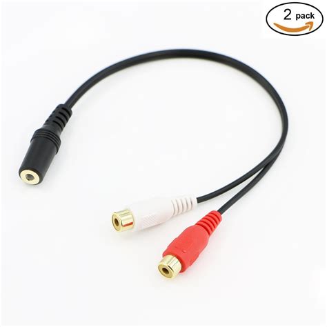 Pasow 35mm Stereo Male To 2rca Male Right And Left Rca Audio Cable