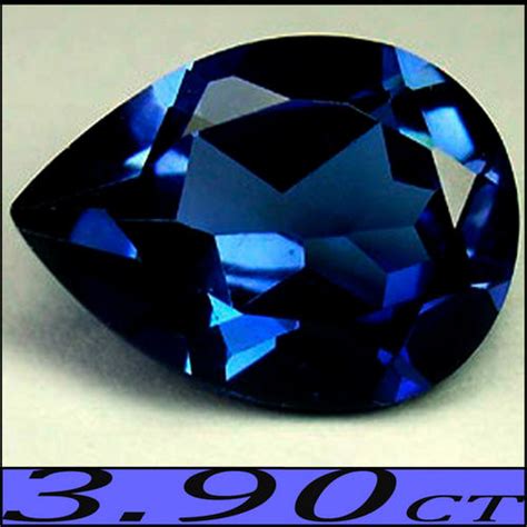 Sapphires 390 Ct Desirable Deep Blue Sapphire Gemstone In A Modern