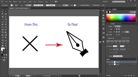 How To Change The Pen Tool Cursor From A Cross Back To Normal In Adobe