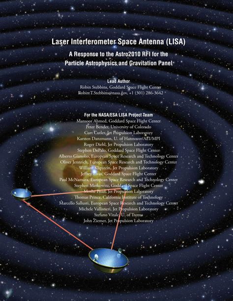 Pdf Laser Interferometer Space Antenna Lisa · Laser Interferometer