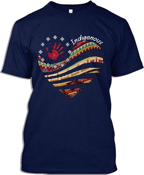 Native American Tshirt Heart Native American Indigenous T Shirt For Men