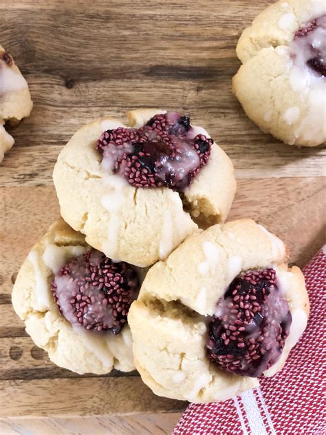 Almond Thumbprint Cookies With Chia Jam Keto And Gluten Designs