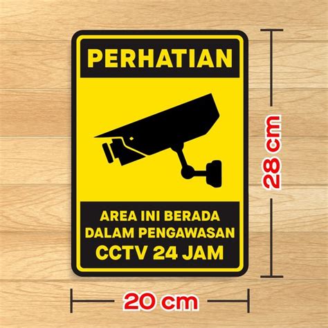 Harga Sticker Cctv Stiker Cctv Murah Terbaru 2023