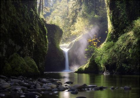 Scenic Falls Nature Water Green Beauty Hd Wallpaper Pxfuel