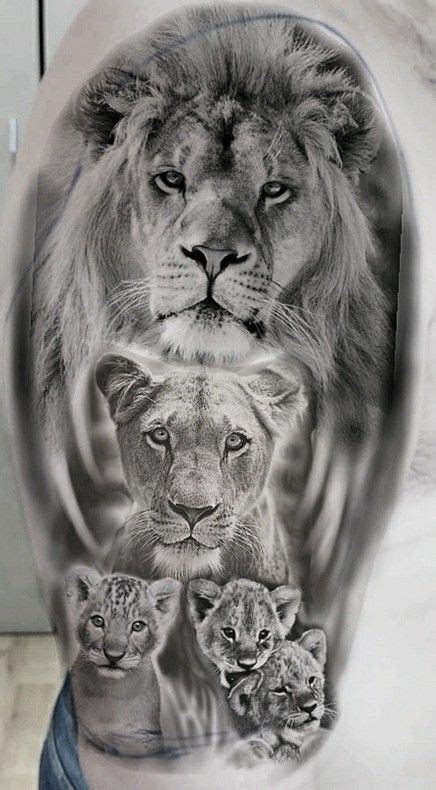 Lion Cub Tattoo Lion And Lioness Tattoo Cubs Tattoo Lion Head