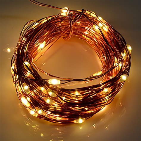 Solar Powered 100 Led Copper Wire Fairy Light 32′