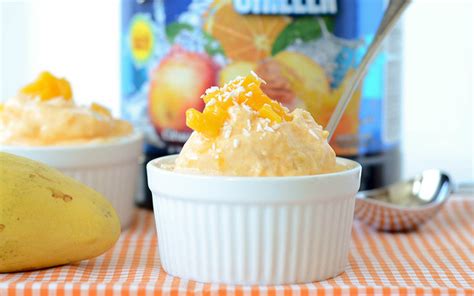 Peach Mango Protein Soft Serve Recipe