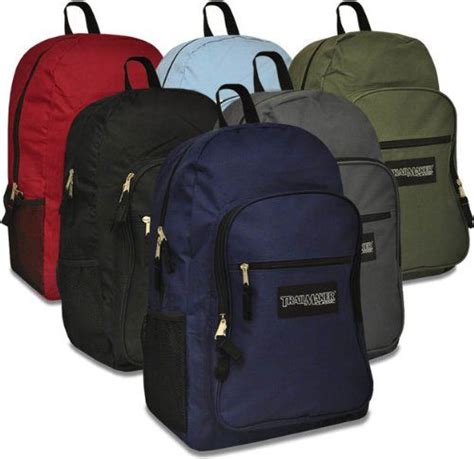 Trailmaker Deluxe 19 Inch Backpack 6 Colors Case Pack 24