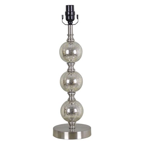 This stacked ball lamp base from threshold™ features mercury glass orbs that stack to put a fresh spin on the traditional lamp silhouette. Threshold Mercury Glass Stacked Ball Lamp Base Large ...