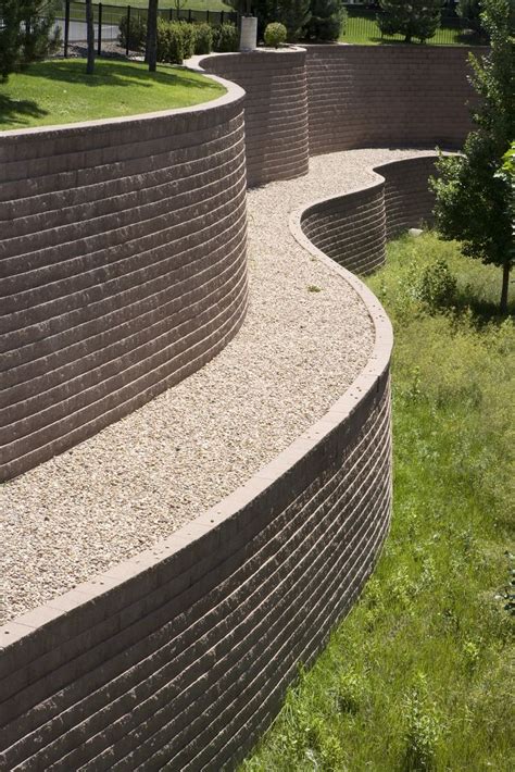 Curved Brick Wall For Landscaping Retaining Walls