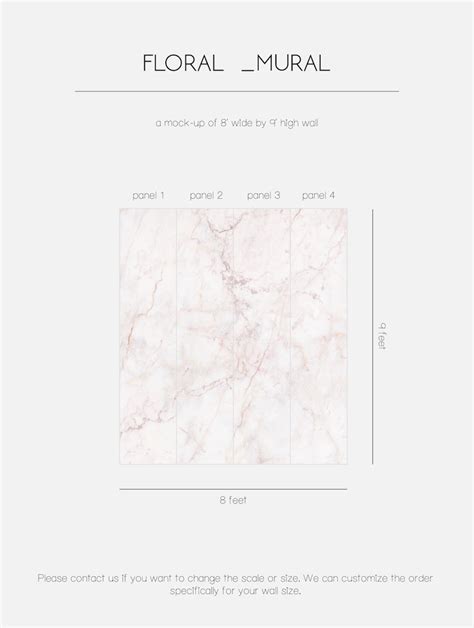Pink Marble Wallpaper Nursery Wall Décor Peel And Stick Etsy