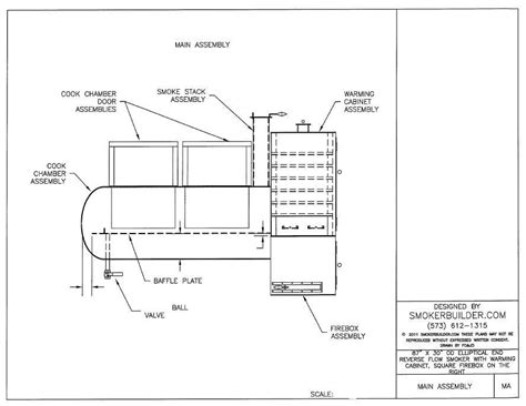 250 Gallon Propane Tank Reverse Flow Smoker With Warming Cabinet