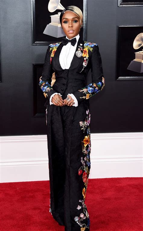 Janelle Monáe From 2018 Grammys Red Carpet Fashion E News