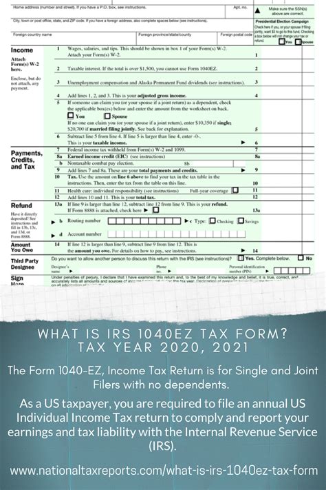 What Is Irs 1040ez Tax Form Tax Forms Income Tax Return Online Taxes