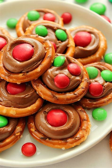 Rolo Pretzel Bites Made With Round Salty Pretzels Caramel Rolo Candies