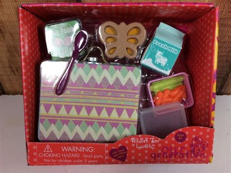 Our Generation All Set For Lunch Box Set 18 Doll American Girl School