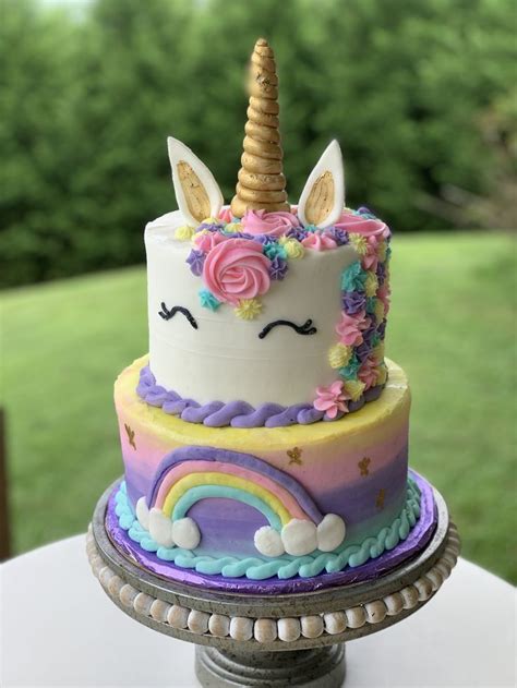 Unicorn Birthday Party Cake Kids Birthday Cupcakes Rainbow Birthday