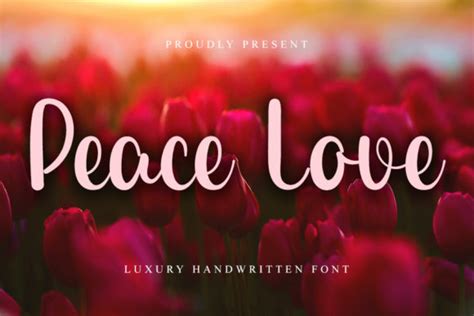 Peace Love Font By Inermedia Studio · Creative Fabrica