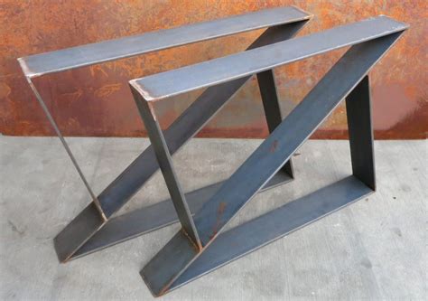 Larger sizes can be made, but may have additional shipping expenses. Z Metal Table Legs Set of 2