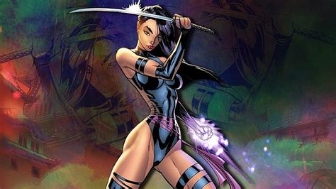 Online Crop Hd Wallpaper Babe Fantasy Marvel Psylocke Sexy Warrior X Men Xmen