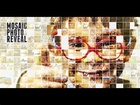 After Effects Template: Mosaic Photo Reveal - YouTube