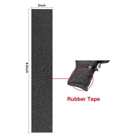 2x85 Rubber Grip Tape Gun Smartphone Grip Tape Tape Sheet Black Ebay