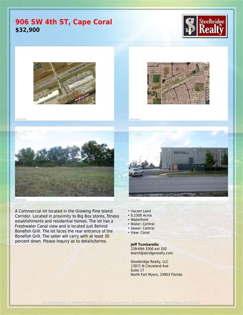 Vacant Land Property Flyer Pine Island Vacant Land Real Estate
