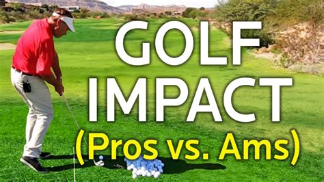 golf impact pros versus amateurs youtube