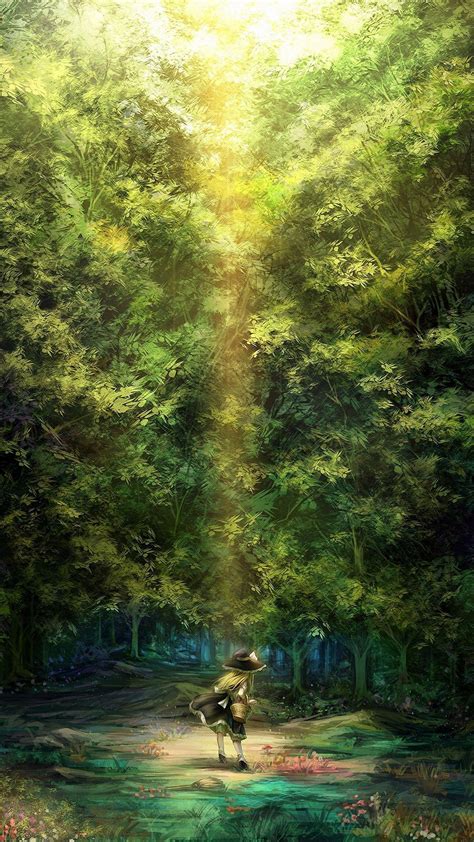 Anime Forest Iphone Wallpapers Top Free Anime Forest Iphone